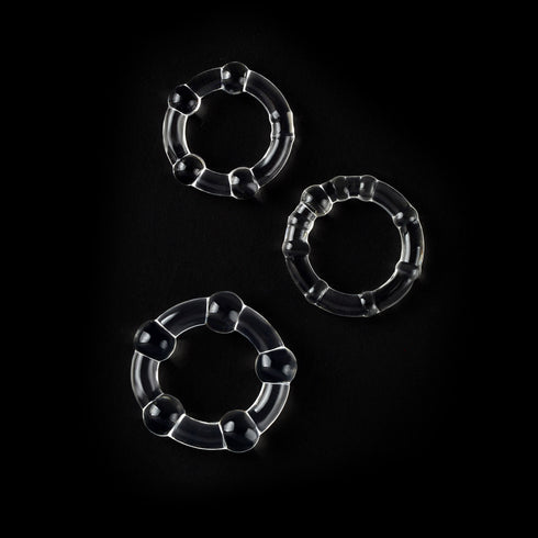 Smooth-nubs Triple Stamina Ring Set